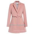 Corea de la moda de alta calidad Chica Trench Coat Rosa